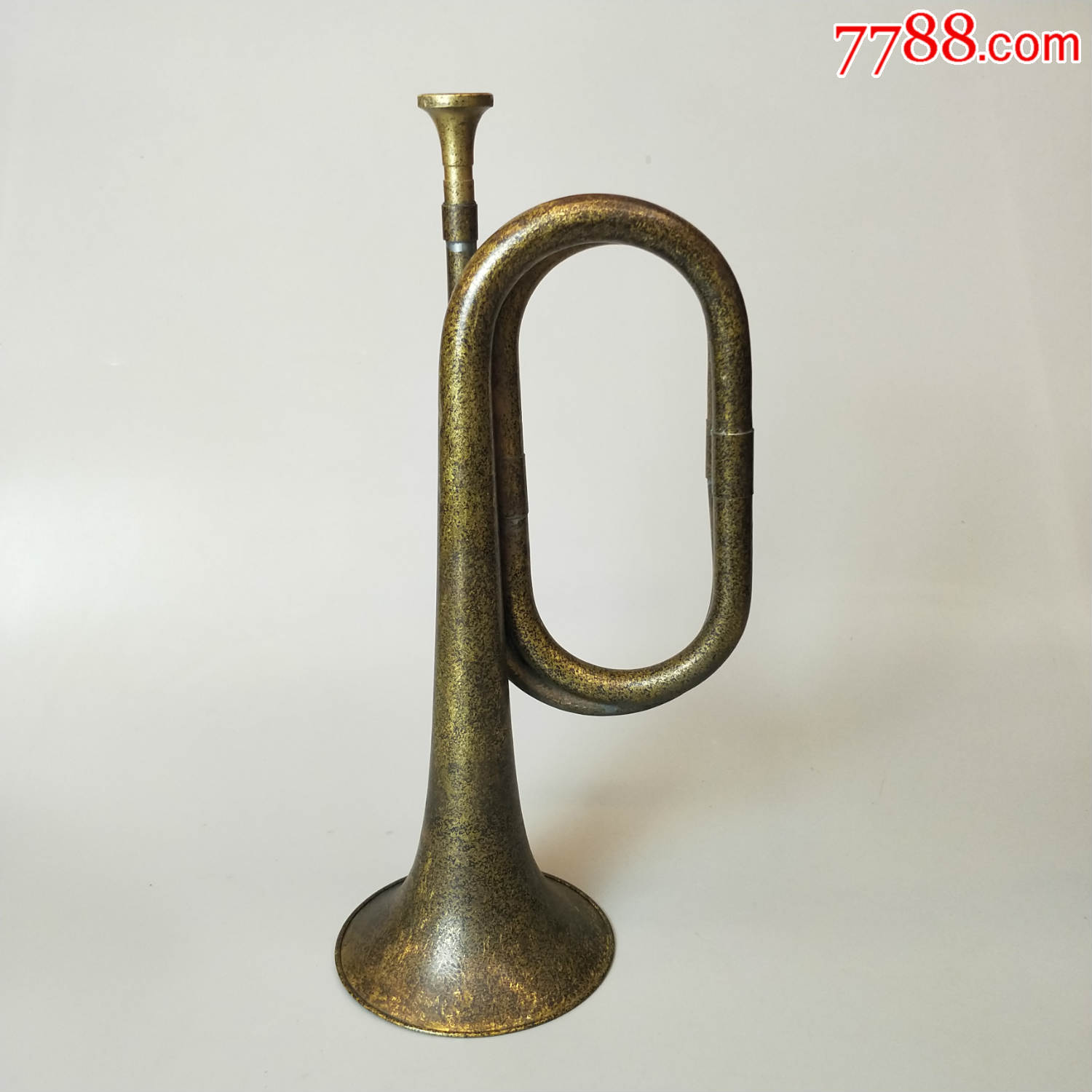 解放初民兵铜号角小号古玩古董铜器居家摆设装饰