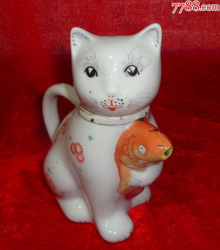 60年代的瓷猫壶