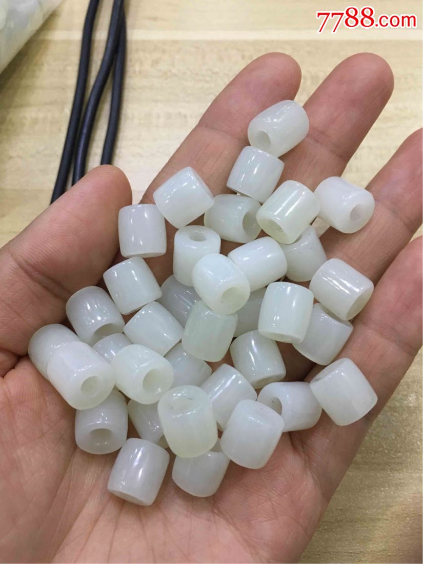 和田玉桶珠-和田玉-7788和田玉收藏