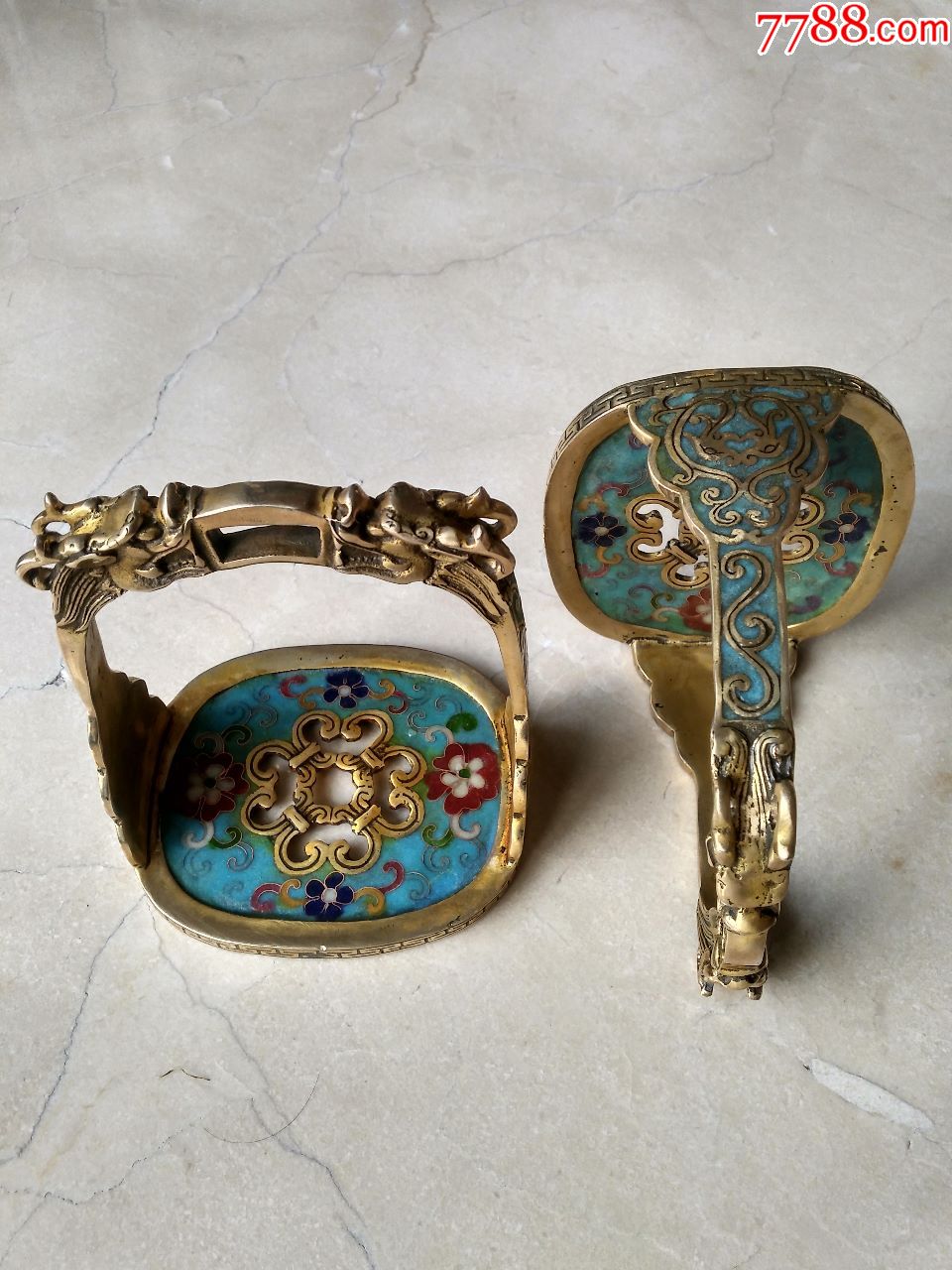 现代,新工艺品,龙头马蹬.