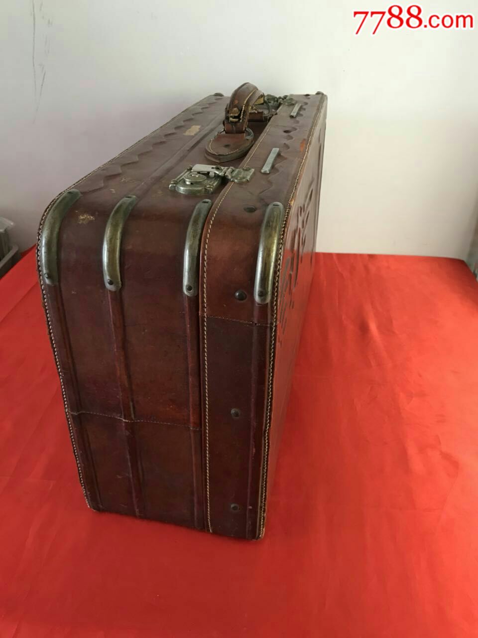 文革【空军大皮箱】完整纯牛皮.