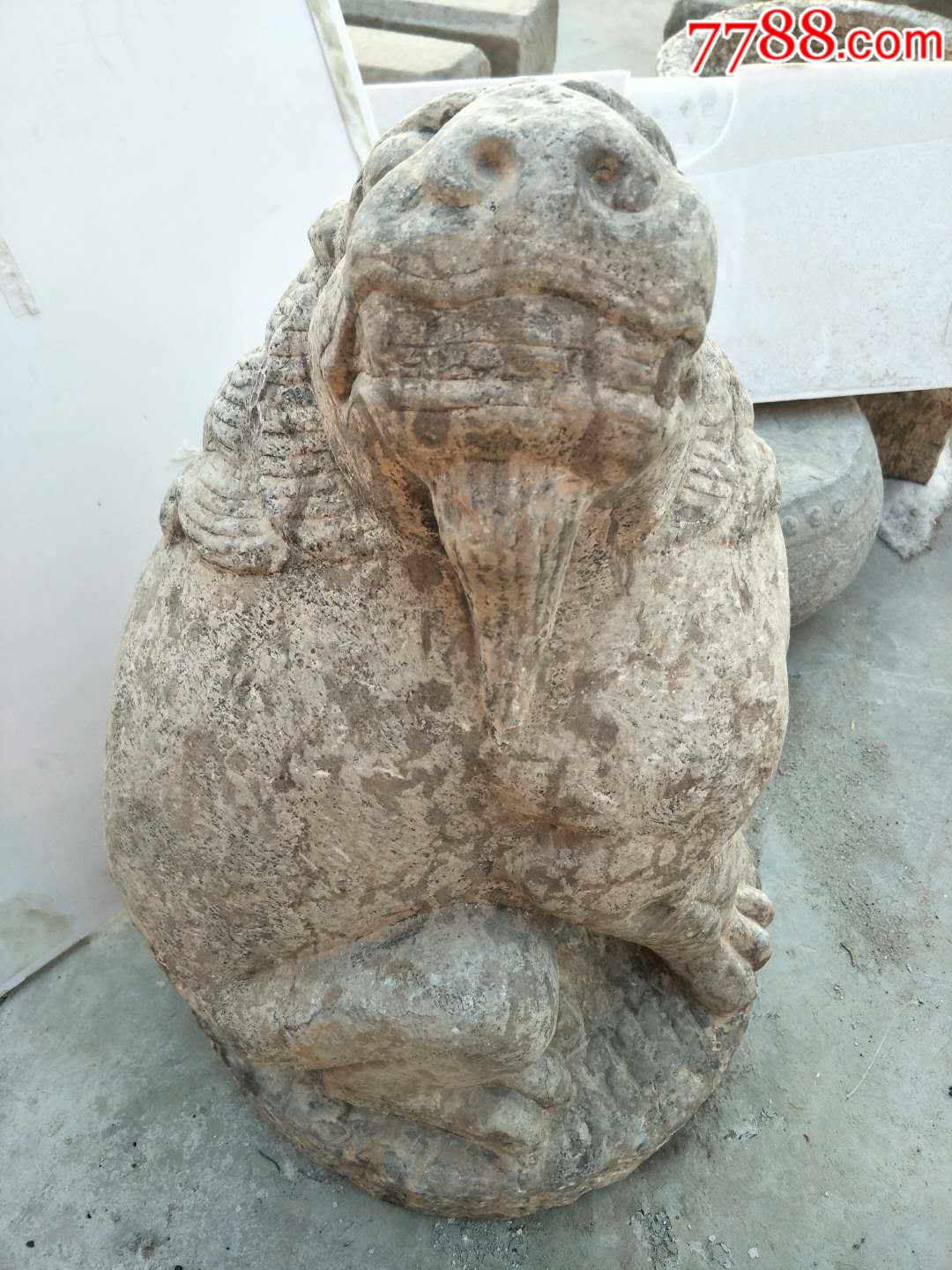 清代青石朝天吼镇宅之宝样子霸气