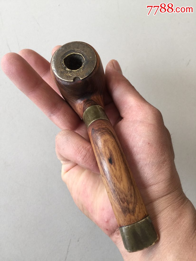 老黄花梨烟斗,清代黄花梨烟斗