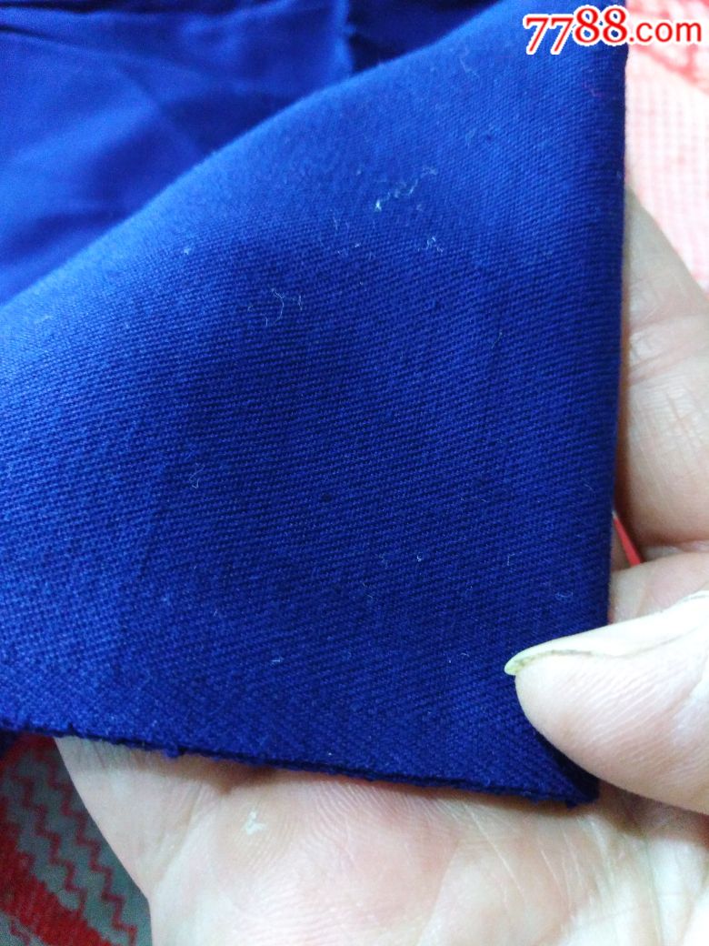 蓝色涤卡布料
