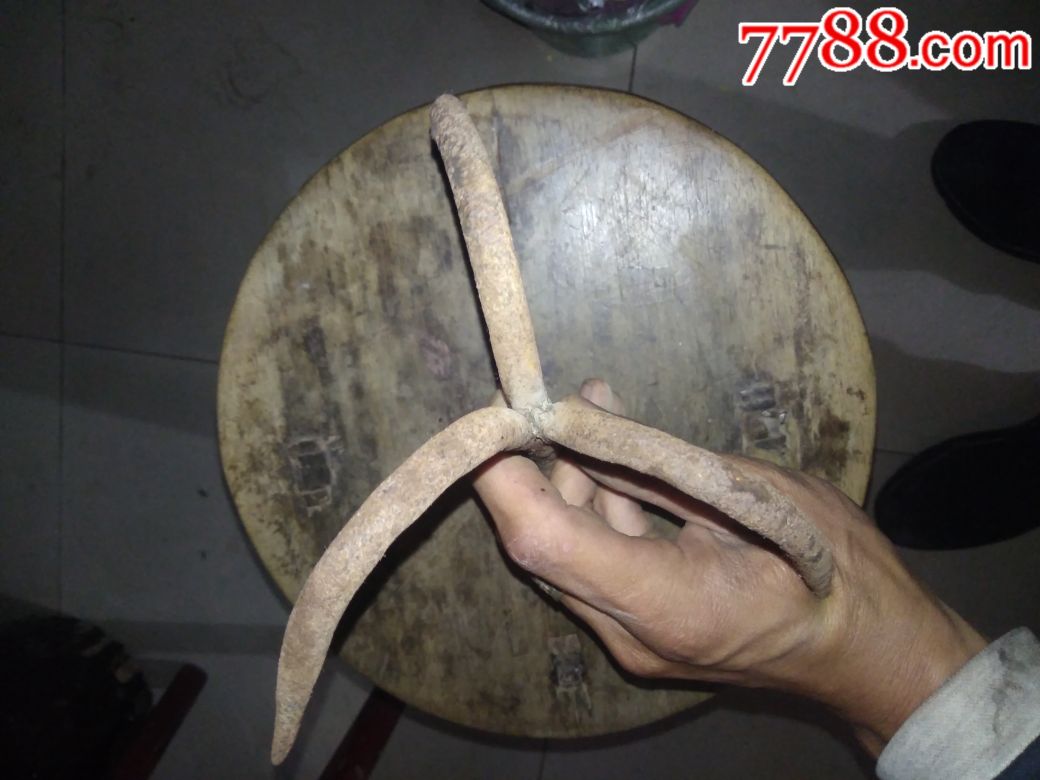 老铁器三爪_铁兵器_乡下民俗【7788收藏__中国收藏热线】