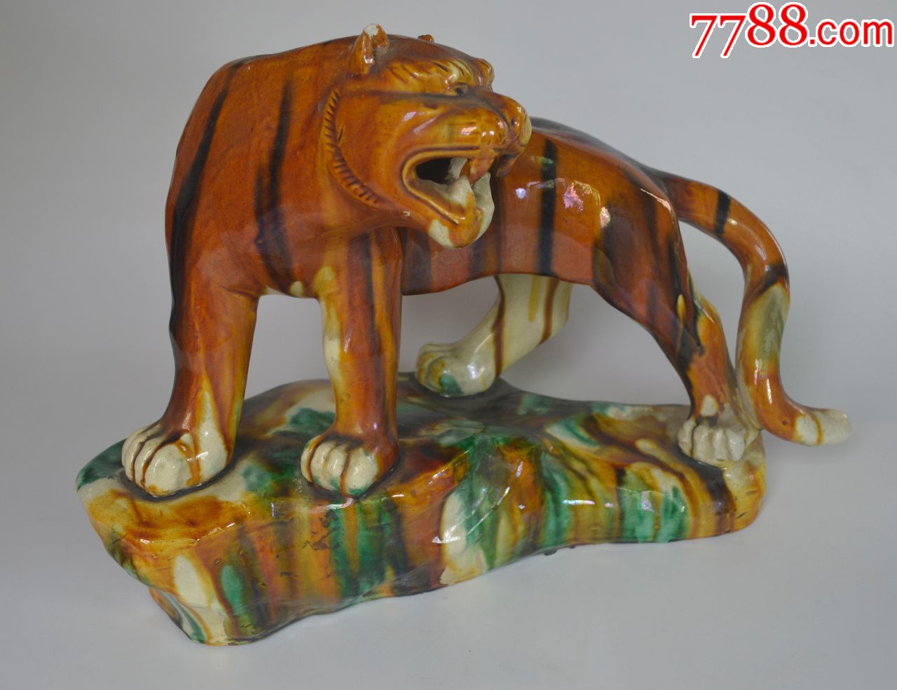 老三彩虎,唐三彩_第1张_7788唐三彩