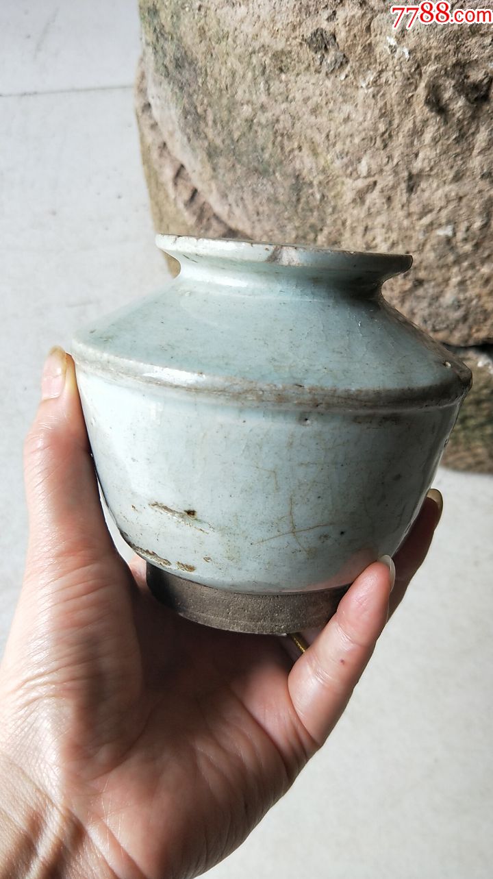 清早期青白釉罐