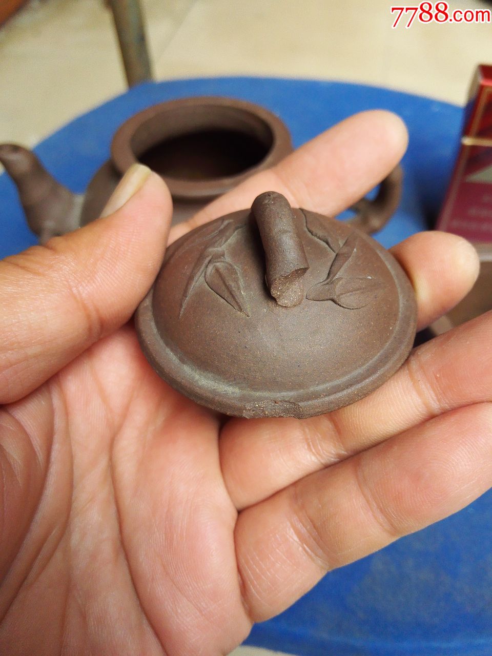 "甘惠芳"款"竹节"紫砂壶