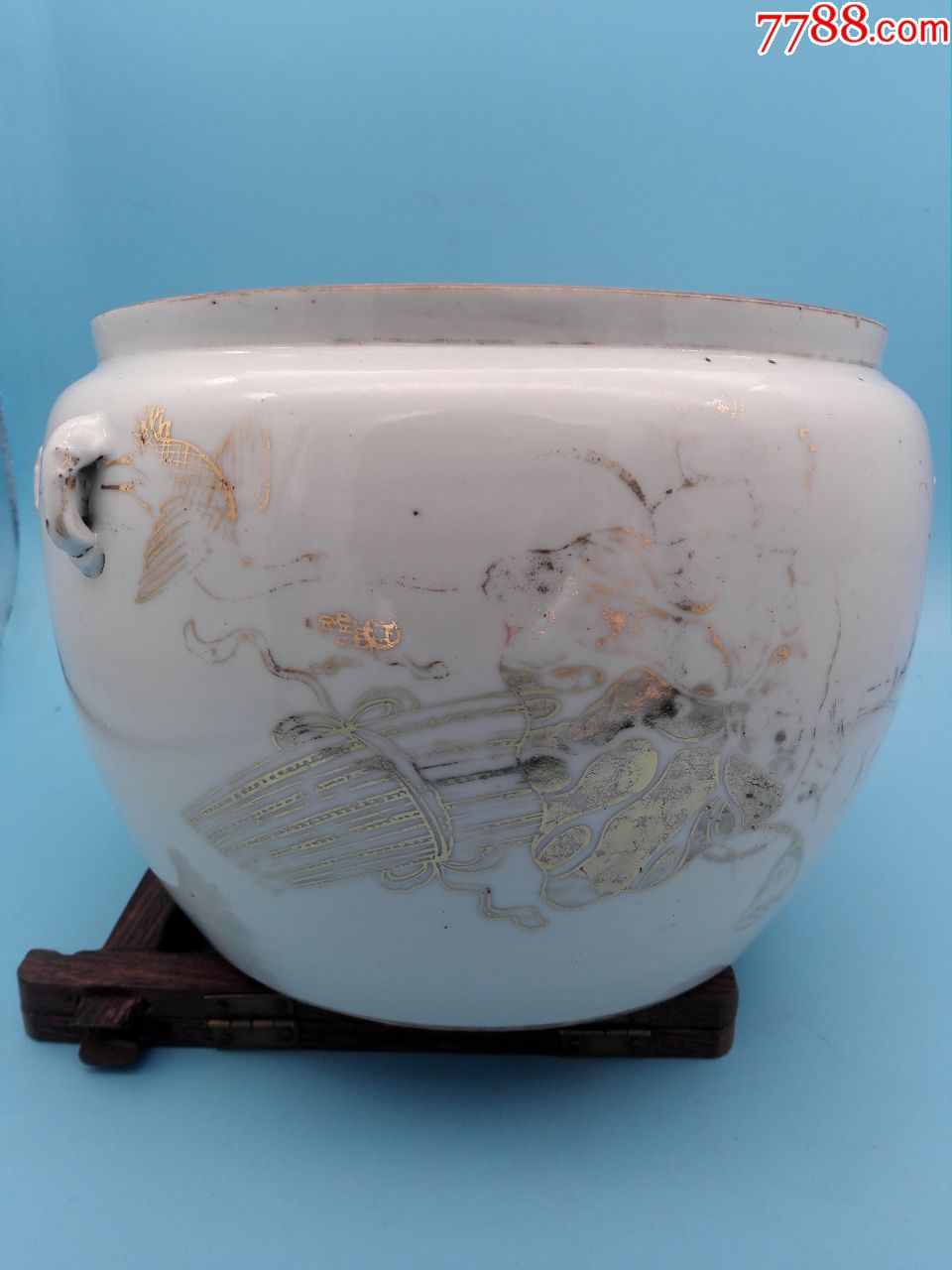 民国早期名家和顺氏作金彩二甲传胪纹罐_价格280元【上海瓷器老货】