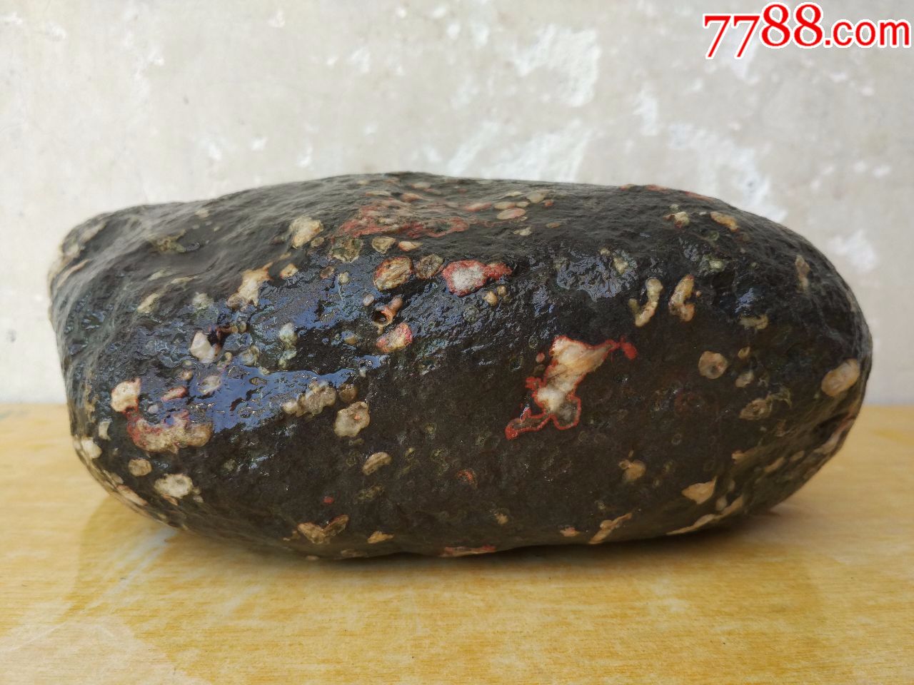 洛阳奇石336梅花石原石-价格:38.