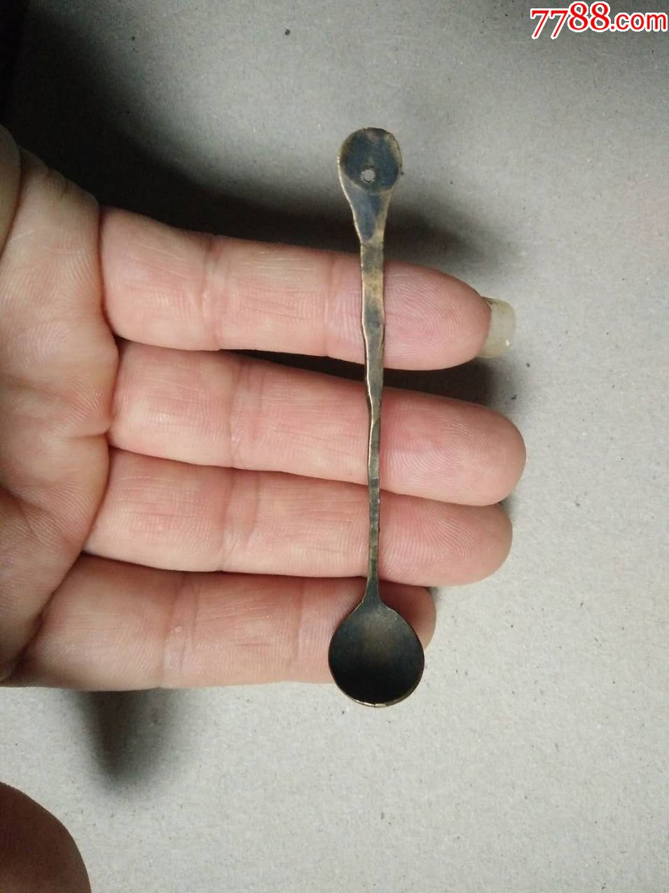 清代文房四宝文玩铜器《铜滴水勺》古玩古董民俗收藏品