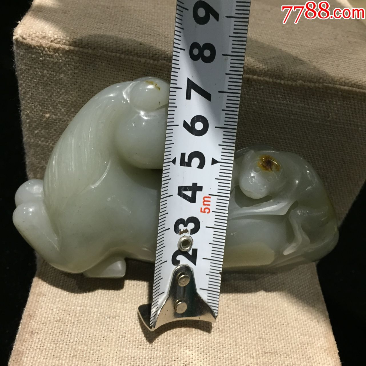 高古玉和田玉马上封猴