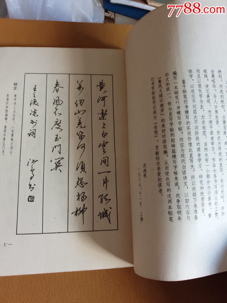 沈鸿根钢笔行书字帖