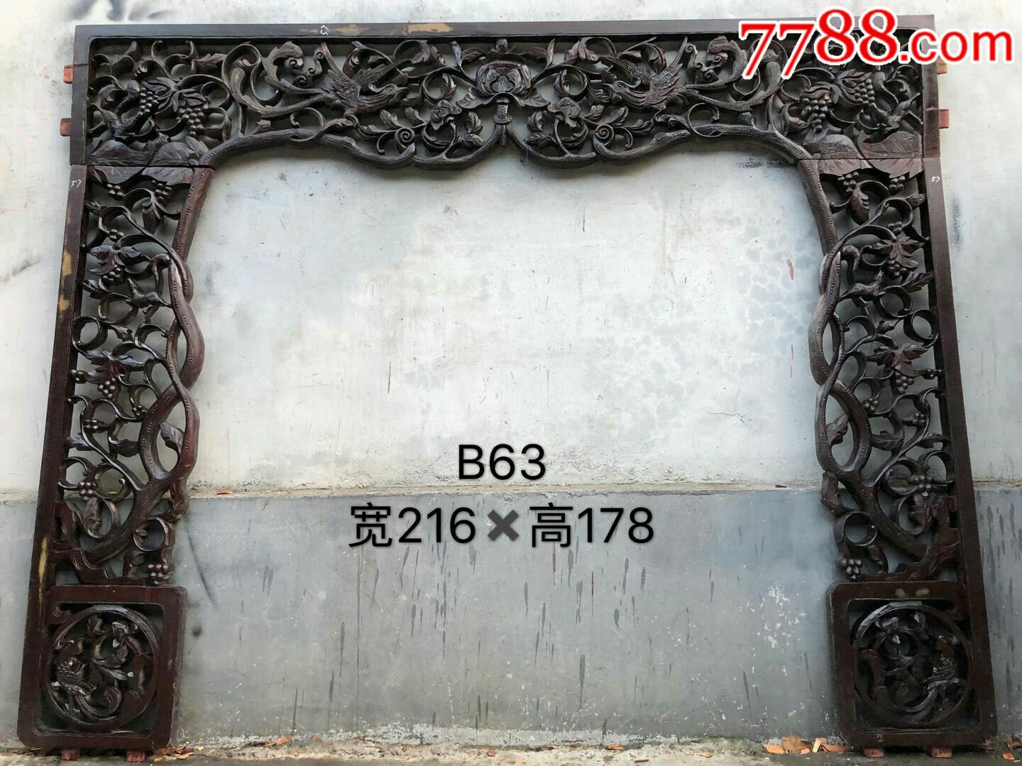 清代木花板_木雕花板_孙家民俗家具老店【7788收藏__收藏热线】