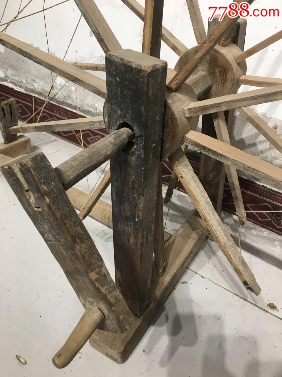 老纺车保存完整品相一流正常使用