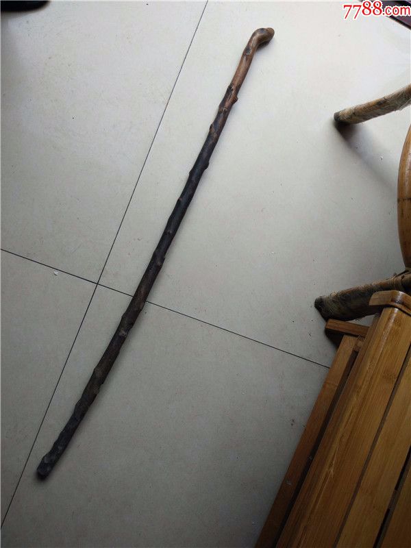 包浆较好的百年花椒木老拐杖