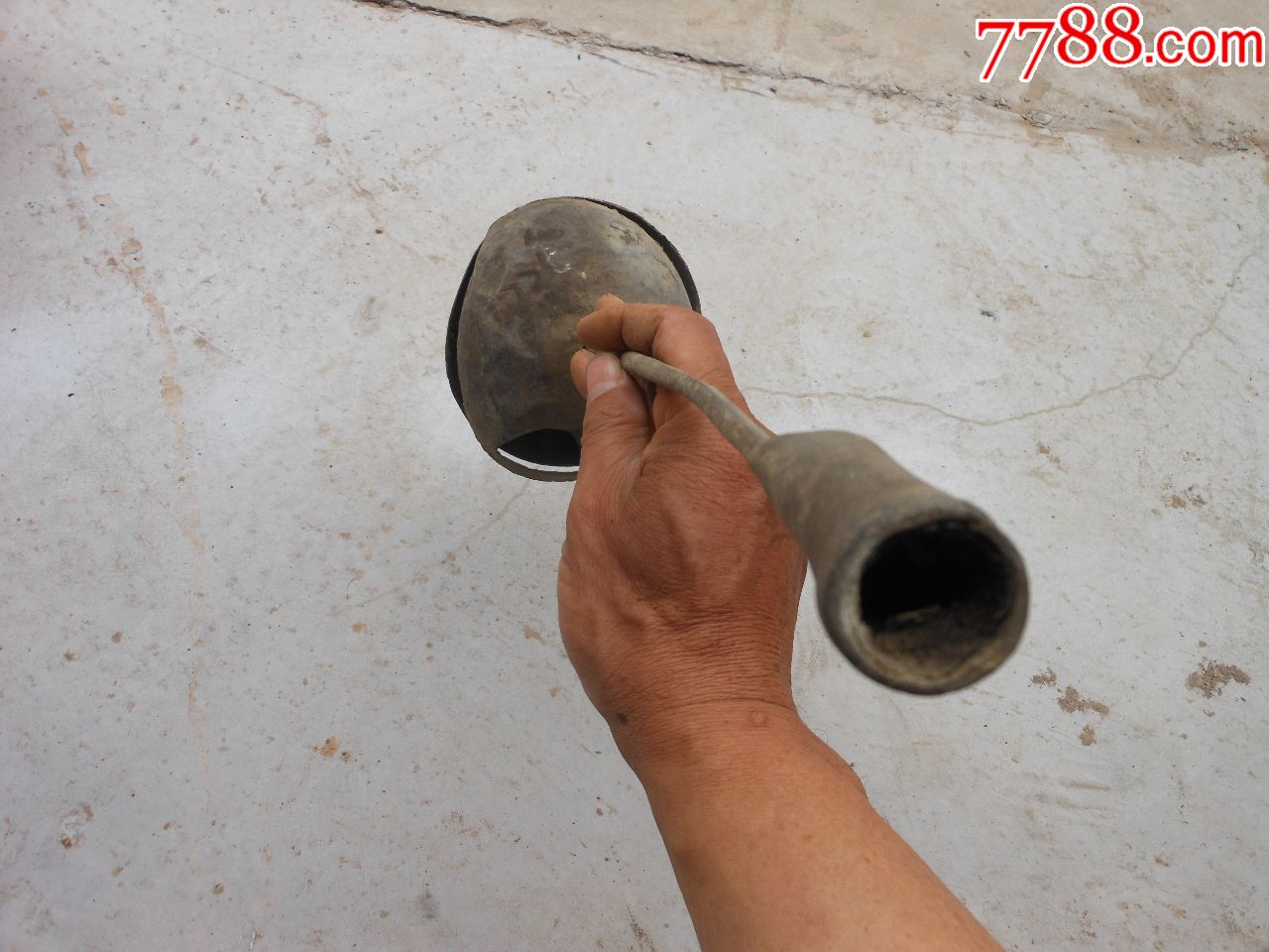 民间生活类用;铜制油溜子打油用40厘米*11厘米