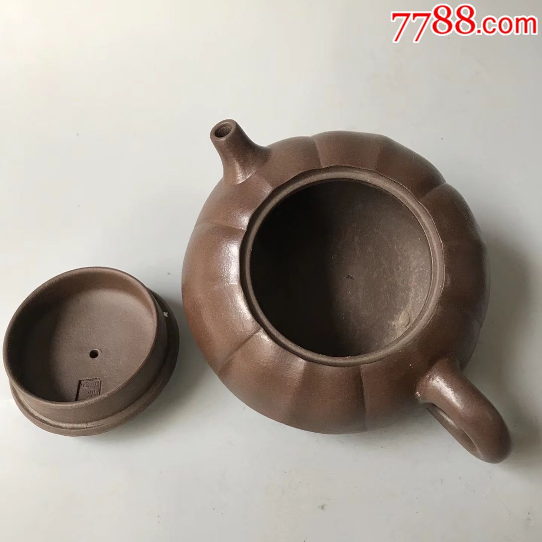 正宗宜兴紫砂127881;证书壶品名:合璧壶材质:紫泥作者:蒋蓉容量:360cc