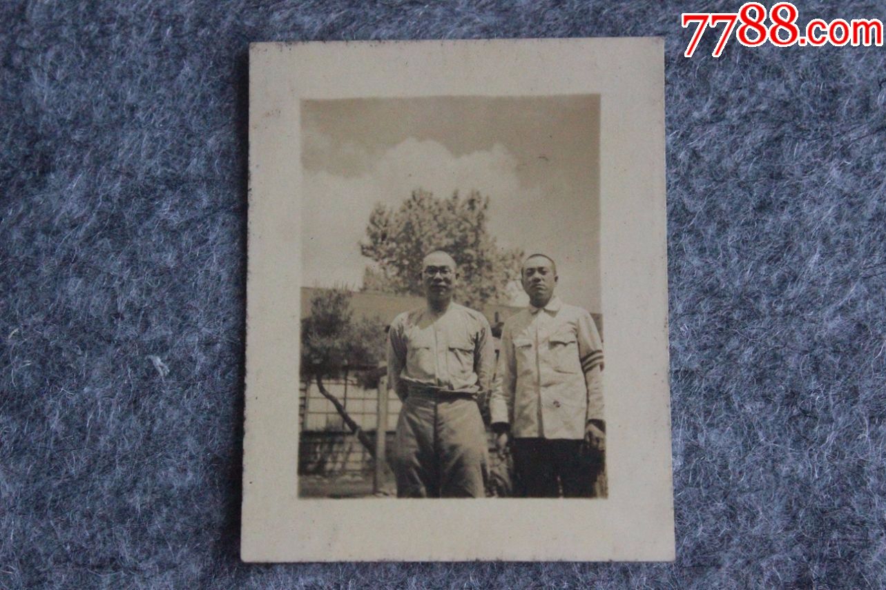 二战侵华日军老照片下级军官合影照原片48*38mmzz.861