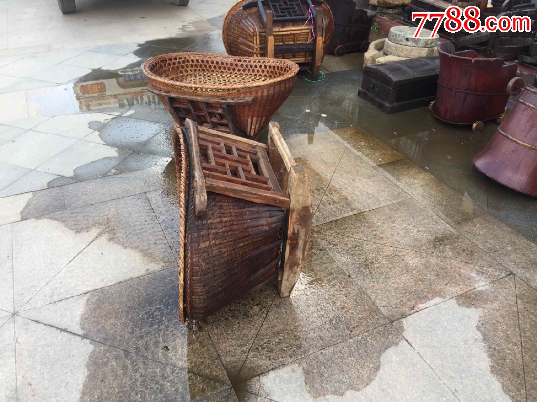 民俗老物件收藏婴儿摇床小孩床