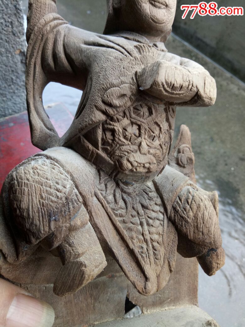 清,湖南杨四将军圣像_木佛像/人像_第3张_7788钱币网