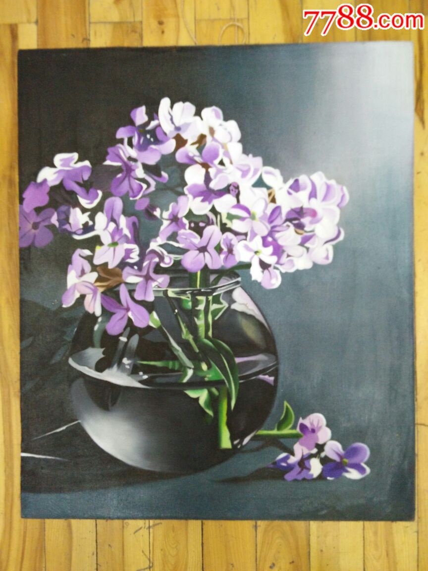 幸运草-价格:280元-se59492913-油画原画-零售-7788书画网