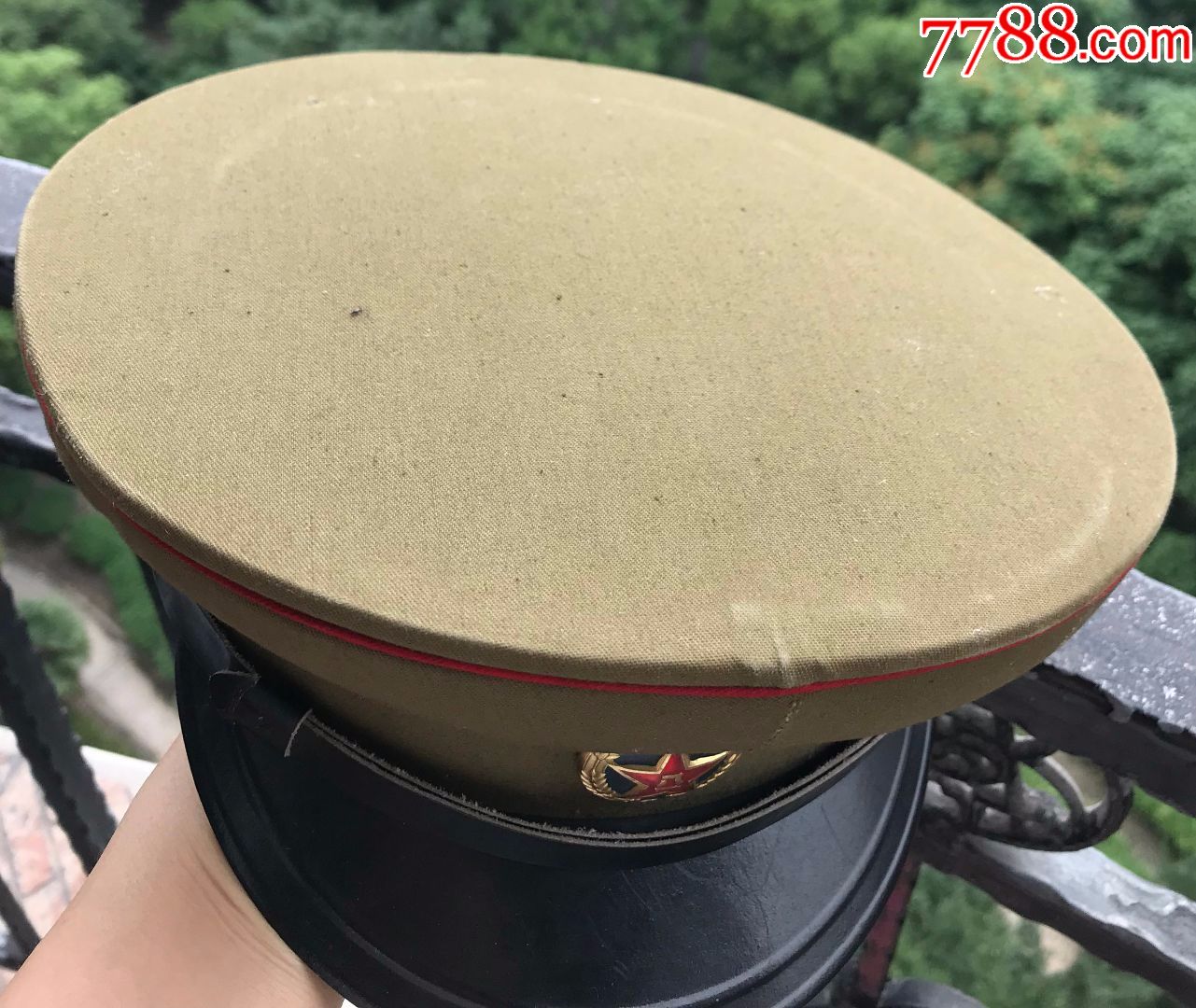 老的解放軍軍帽帶老帽徽,品佳