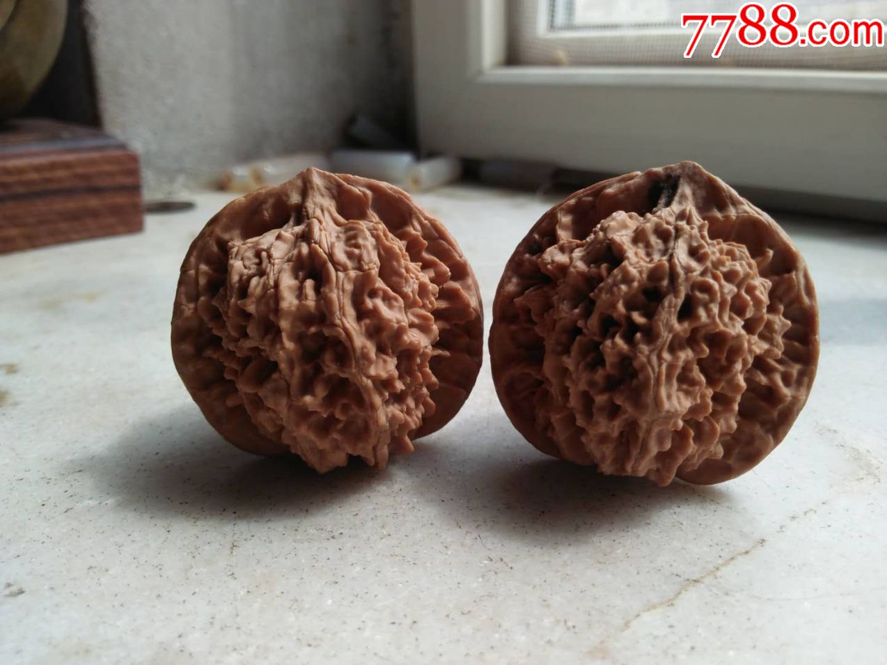 管帽核桃一对,包邮.