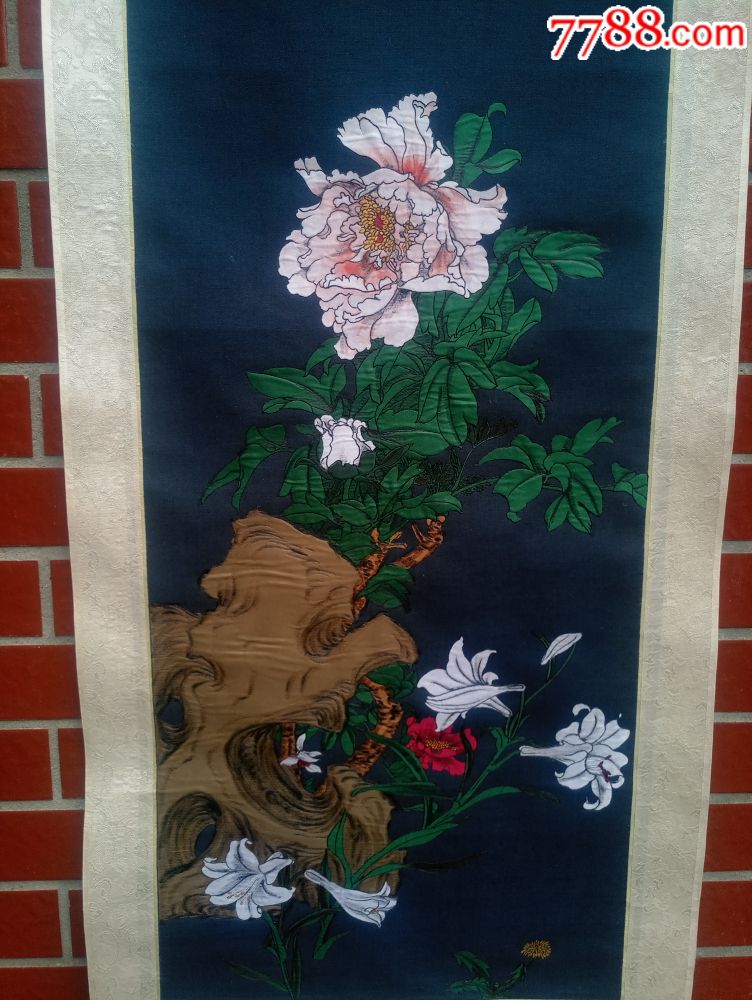 布雕画《百花争妍》,雕工精美,送人,收藏都不错