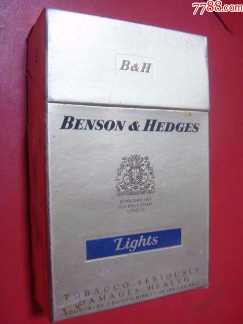 英國【benson&hedges香菸～蘭條lights】少!品佳!