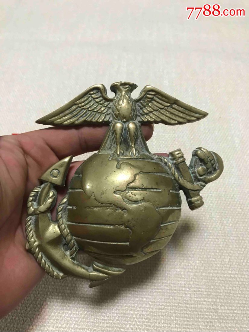 美国海军陆战队黄铜大徽章