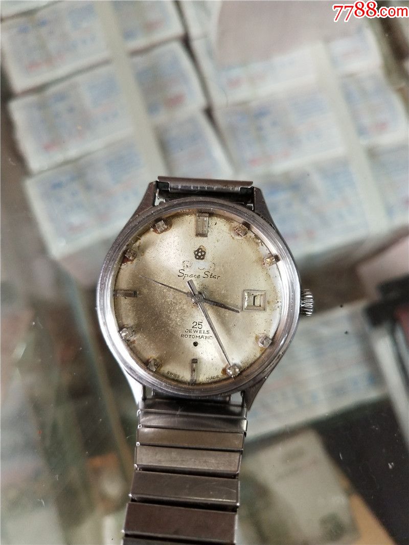 25钻大盘瑞士梅花全自动单日历男机械表机芯2542