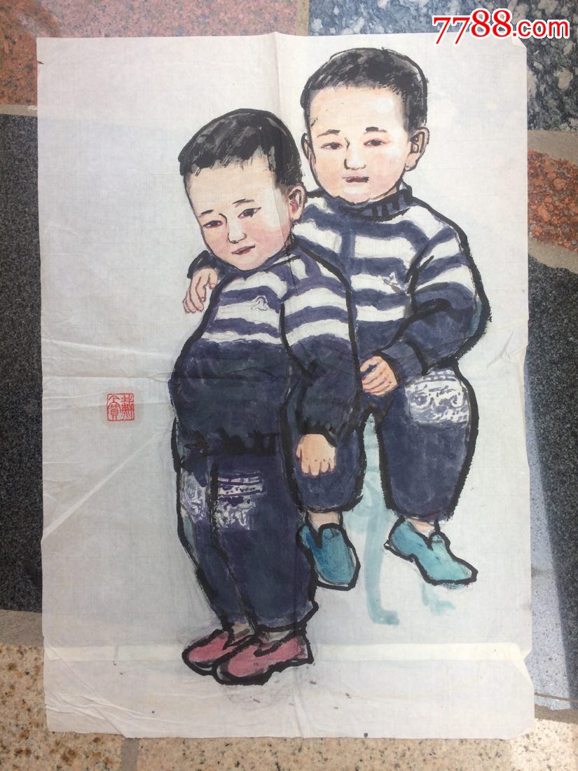 《双胞胎小男孩》金宝写---原画