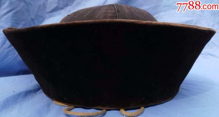 清代刺绣清代官帽暖帽