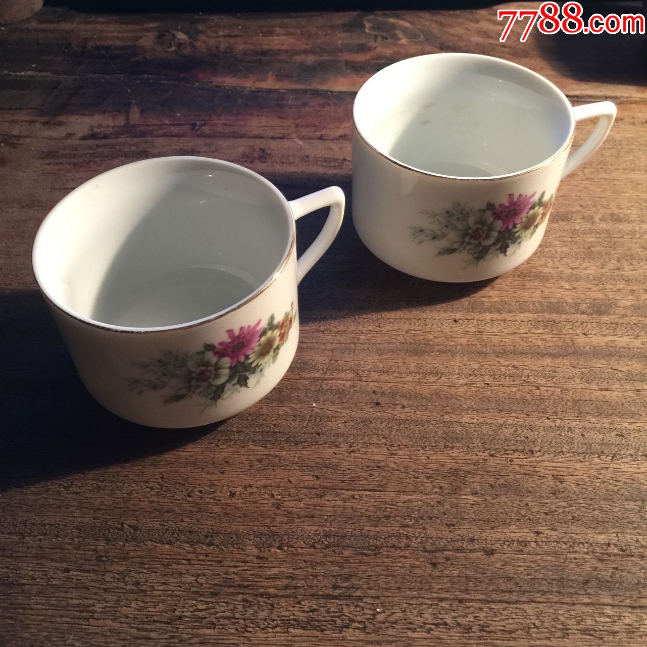 醴陵瓷茶杯茶具一对出