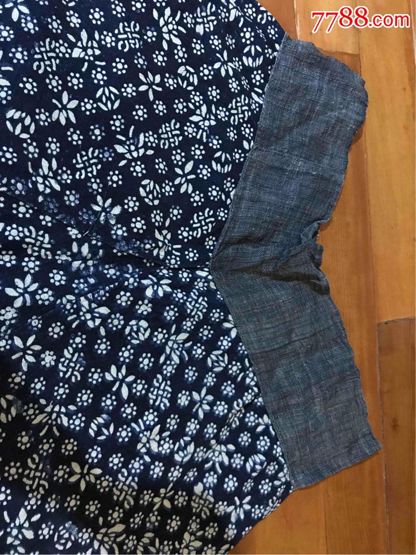 古董古玩收藏杂项清代老物件民俗收藏老蓝布裤子麻布服饰土布