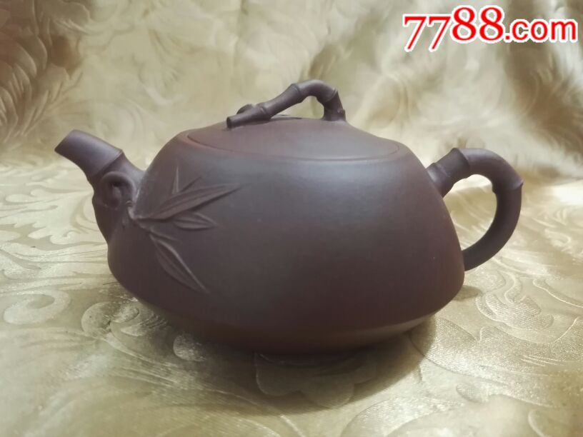 高级工艺师汪达明手工劲竹紫砂壶