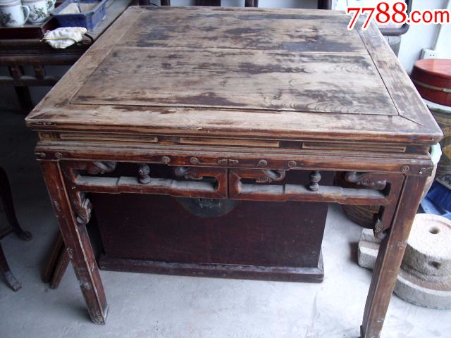 清中期榉木八仙桌_价格1100.0000元_第1张_7788收藏__中国收藏热线