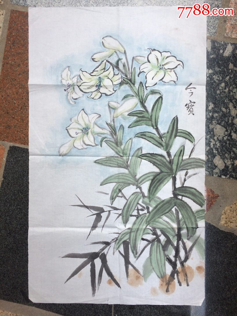 《百合花》金寶寫作---原畫