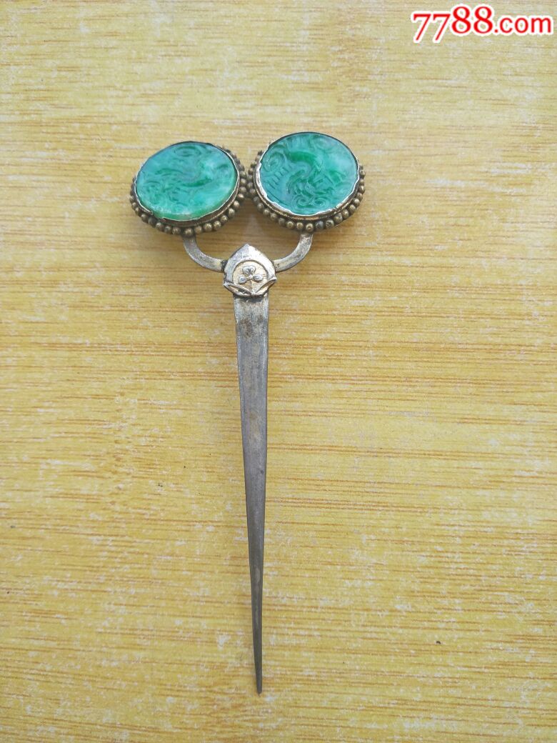 银镶嵌琉璃,发簪