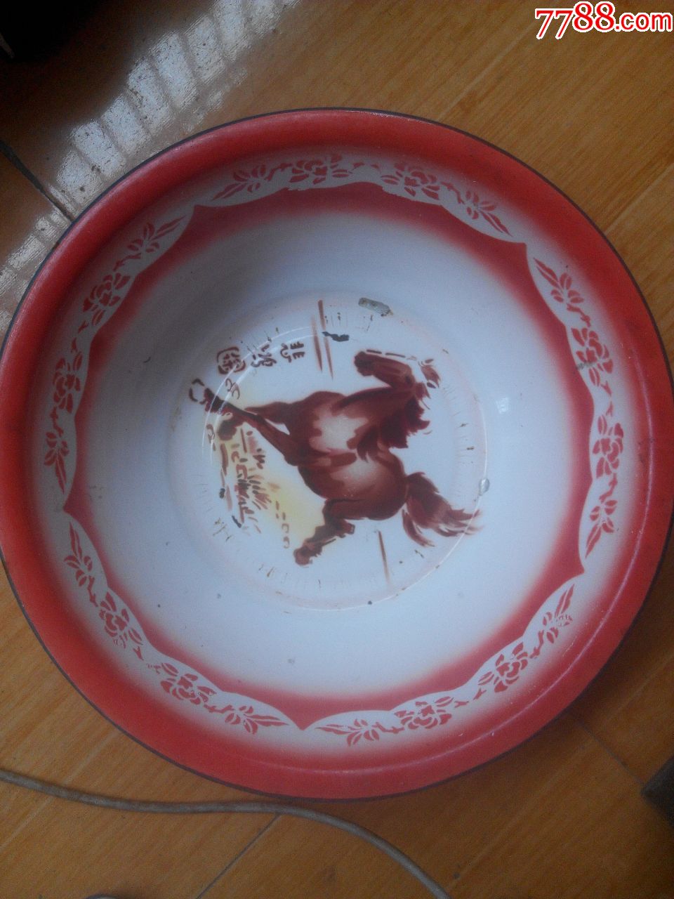 徐悲鸿马脸盆