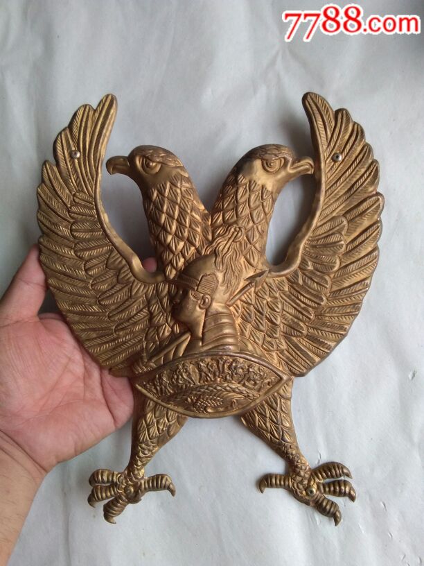 双头鹰铜饰件_价格150.0000元_第1张_7788收藏__中国收藏热线