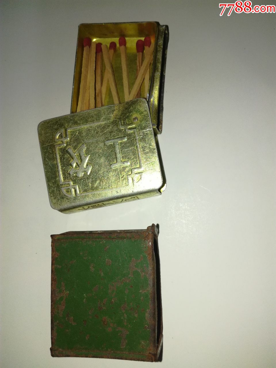 老火柴匣火柴夹长春打火机厂出品