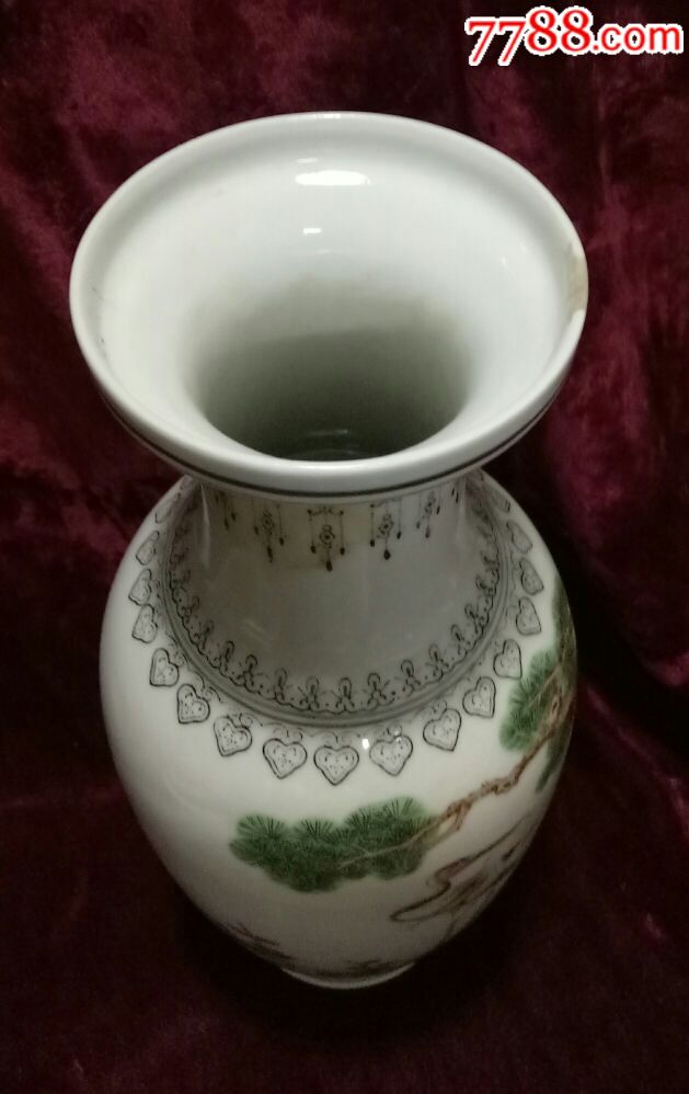 早期出口创汇花瓶_彩绘瓷/彩瓷_第2张_7788瓷器