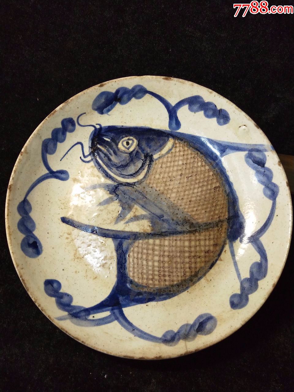 青花鱼纹盘