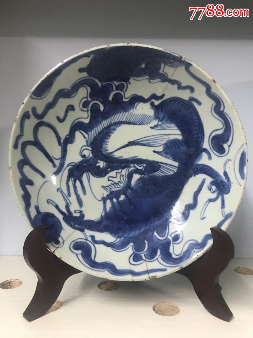 清乾隆四爪过墙龙龙盘