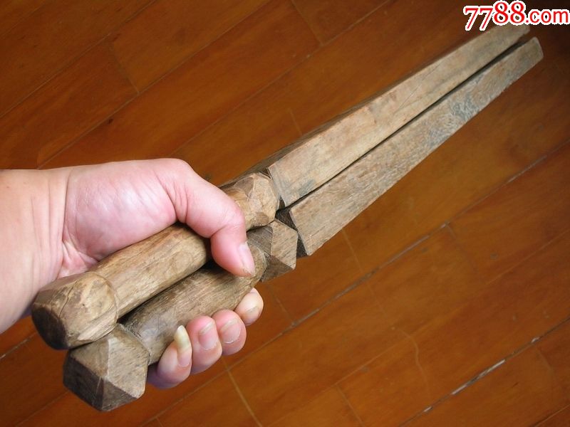 七星纹-打鬼鞭2根(木鞭/双锏)道家法器