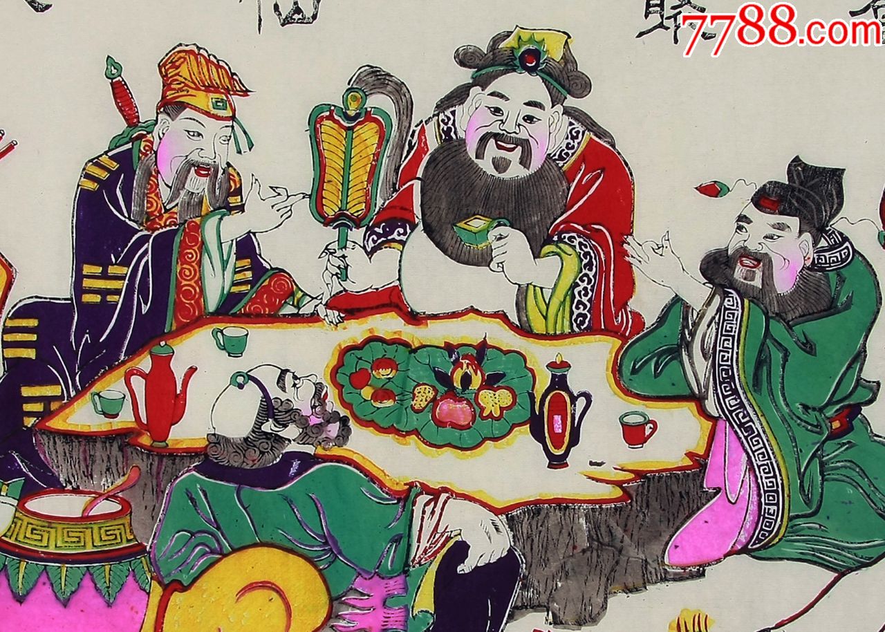 母版原版八仙聚会刻板大师杨修义张传信作品极少见尺寸超大刻板耗时耗