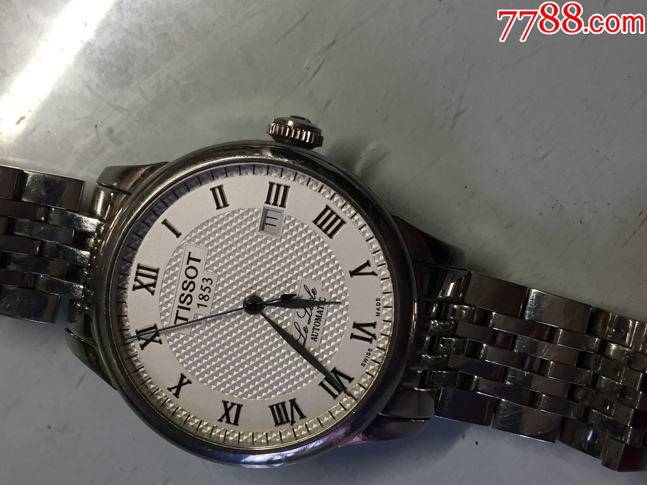 瑞士天梭2824自动日历机械手表