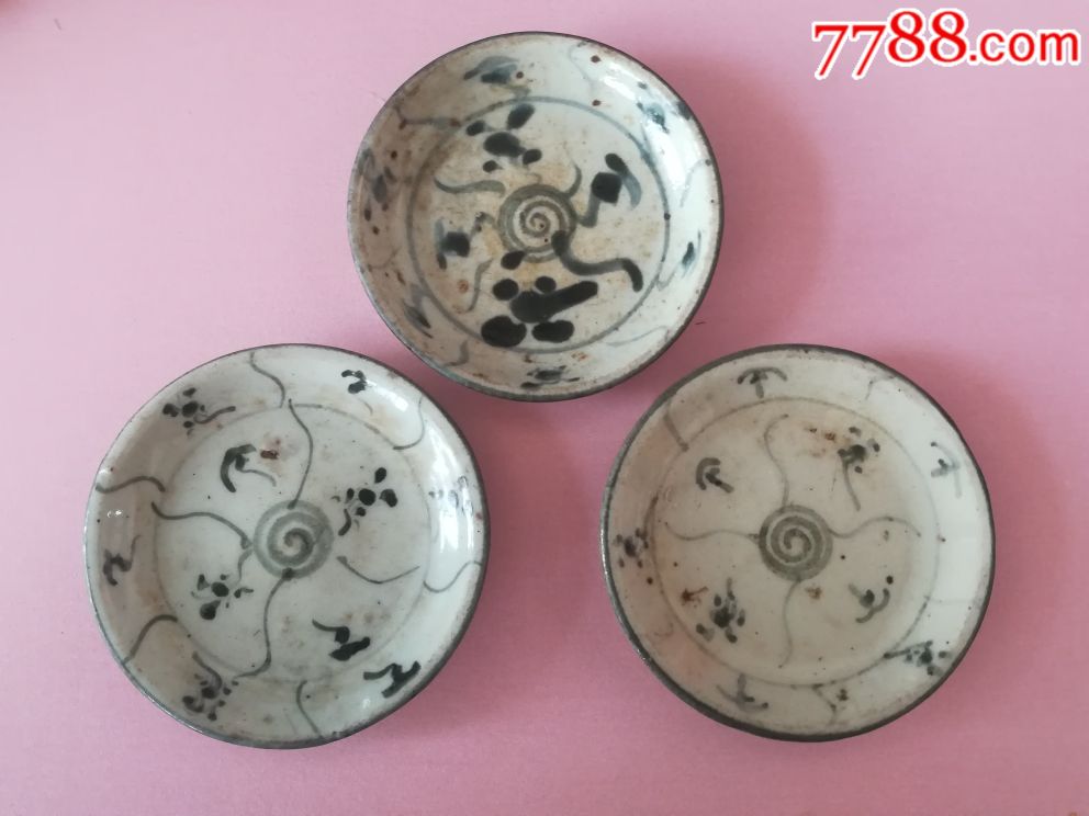 明代青花小蝶三个保老保真